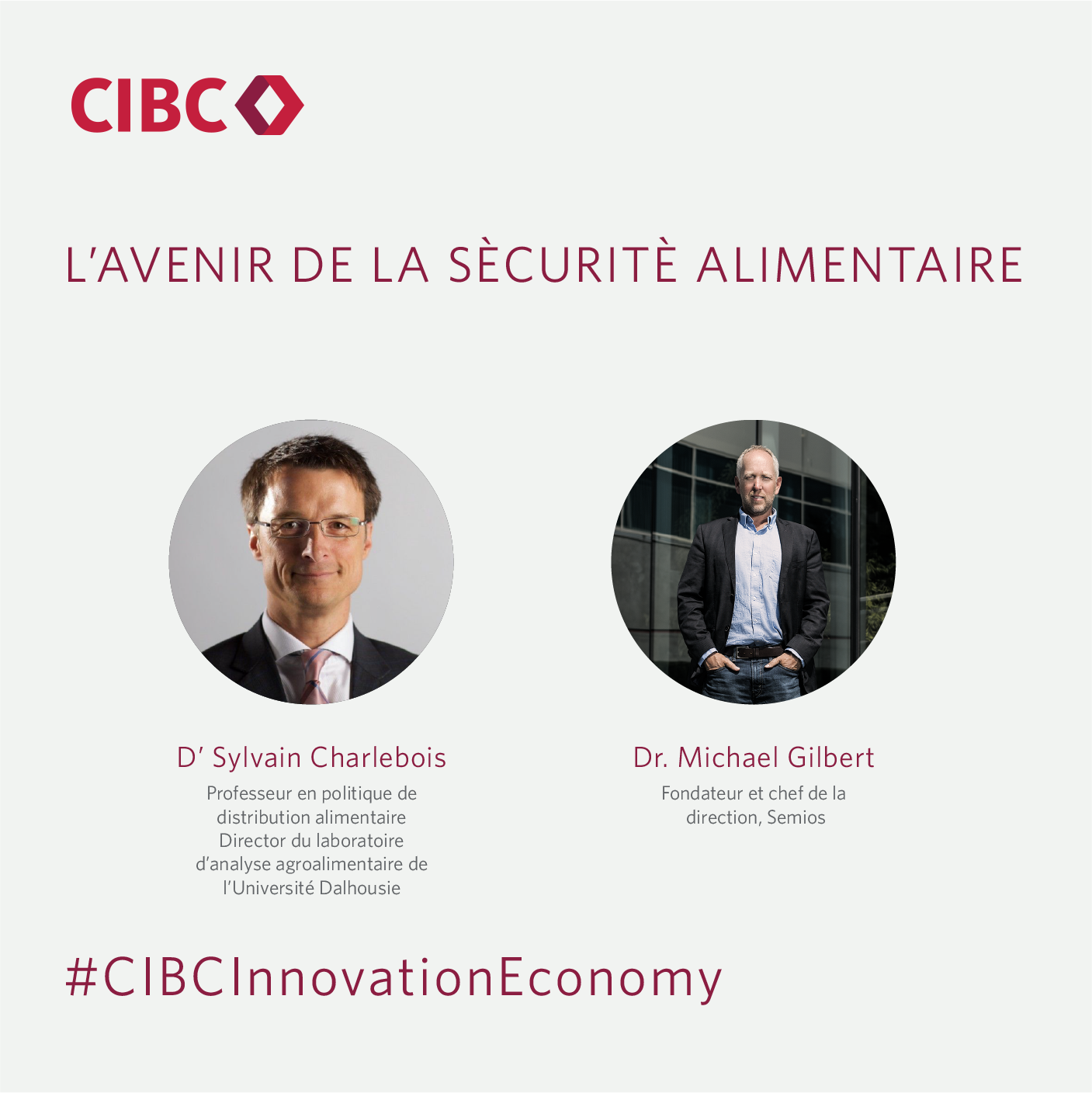 Dr Michael Gilbert et Dr Sylvain Charlebois